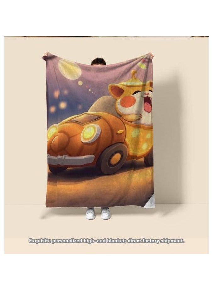 general Children's or student cartoon flannel thin blanket (warm and comfortable, suitable for sleep, games) 100cm*150cm - 1190 - Image 4