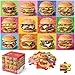 IFLOVE Jumbo Floor Puzzle for Kids48 Piece Hamburger Jigsaw PuzzlesLearning Educational Foods Toys for Toddlers Ages 35Colorful Design Children Easter Gift for Boy Girl Ages 48 - Image 2