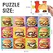 IFLOVE Jumbo Floor Puzzle for Kids48 Piece Hamburger Jigsaw PuzzlesLearning Educational Foods Toys for Toddlers Ages 35Colorful Design Children Easter Gift for Boy Girl Ages 48 - Image 4