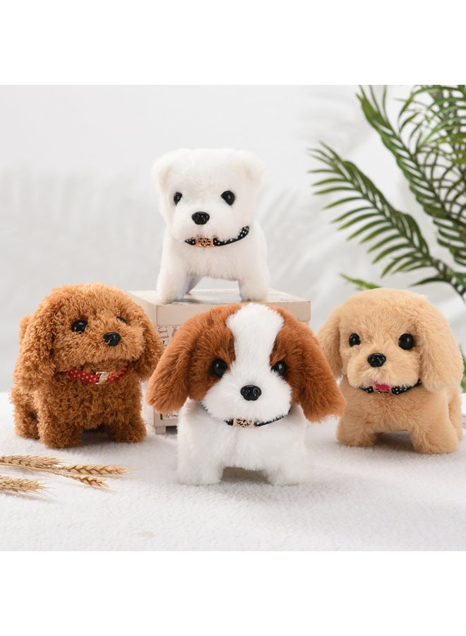 Toy Dog Children Plush Electric Toy Walking Dog Electric Dog Stall Electronic Puppy Pet-Color:Little Chow Chow (powder)  - Image 2