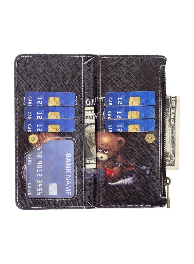 S-TOP Case For Nokia G21 / G11 Colored Drawing Pattern Zipper Leather Phone Case - Image 3