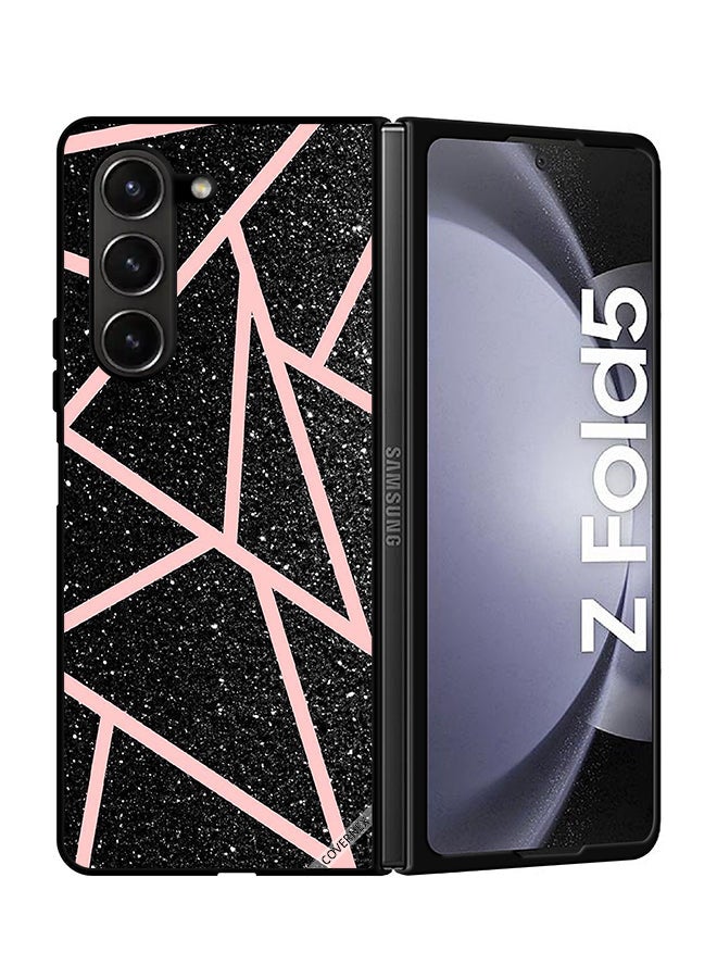 Covernex Protective Case Cover For Samsung Galaxy Z Fold 5 Glitters & Paths Pattern - Image 1