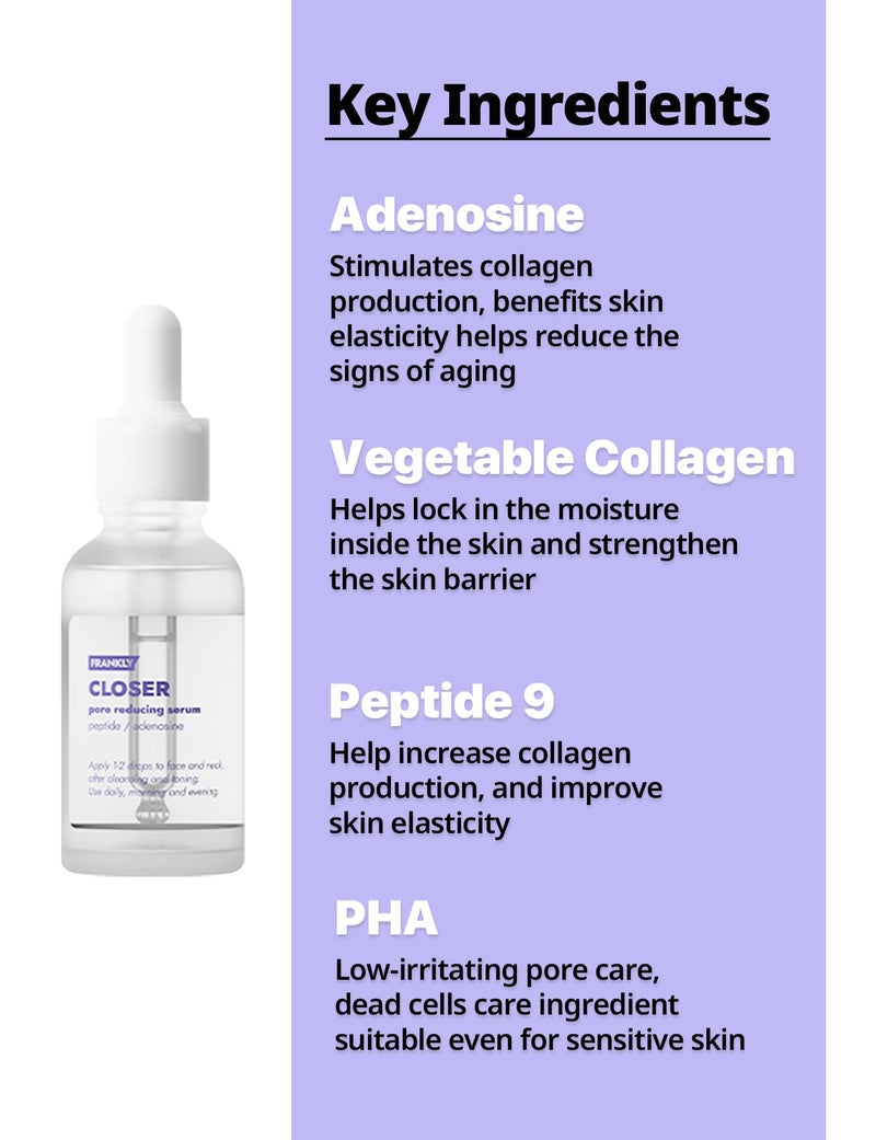 FRANKLY Hydration Power Duo: Heyday Serum & Closer Serum | Skincare Gifts | Pore Minimizing & Hydration | Peptides, Panthenol & Hyaluronic Acid | Radiant, Dewy Skin, Anti-Aging| Korean Skin Care Set - Image 3