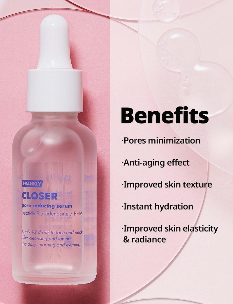 FRANKLY Hydration Power Duo: Heyday Serum & Closer Serum | Skincare Gifts | Pore Minimizing & Hydration | Peptides, Panthenol & Hyaluronic Acid | Radiant, Dewy Skin, Anti-Aging| Korean Skin Care Set - Image 2