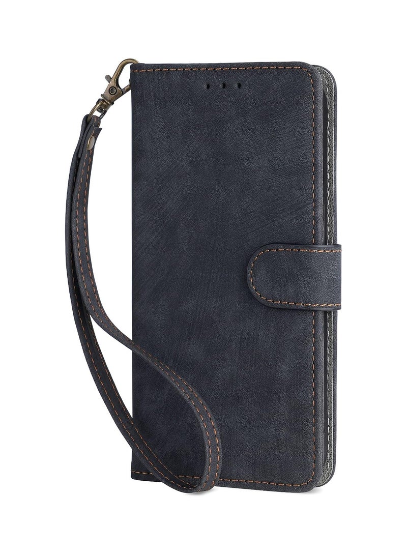 For Vivo X200 FE Flip Cover with Detachable Lanyard, PU Leather Full Body Protection Shockproof Flip Mobile Phone Case, RFID Anti-theft Brush Folio Wallet Case - Image 4