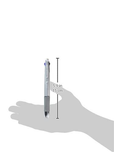 Zebra Pen Zebra ClipOn 1000 4 Color 07 mm Ballpoint Multi Pen 05 mm Pencil Silver Body B4SA2S - Image 3