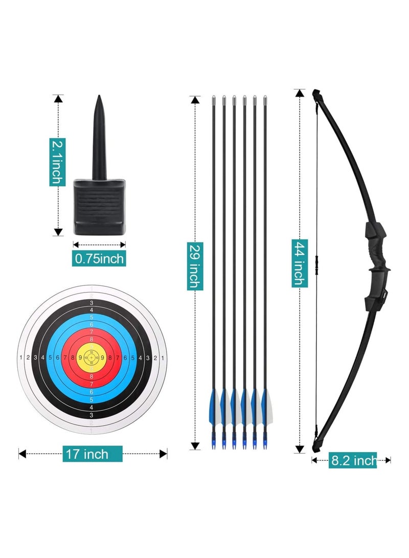 RUIYADA Kids Bow and Arrow Set, Upgraded Youth Bow and Arrow, Kids and Beginner Bow Practice Bow, With 6 Arrows and Accessories For Outdoor Practice Bow and Arrow Set, Sports/Game/Hunting Gifts  - Image 2