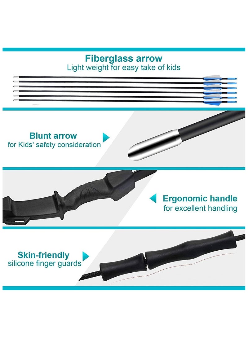 RUIYADA Kids Bow and Arrow Set, Upgraded Youth Bow and Arrow, Kids and Beginner Bow Practice Bow, With 6 Arrows and Accessories For Outdoor Practice Bow and Arrow Set, Sports/Game/Hunting Gifts  - Image 4