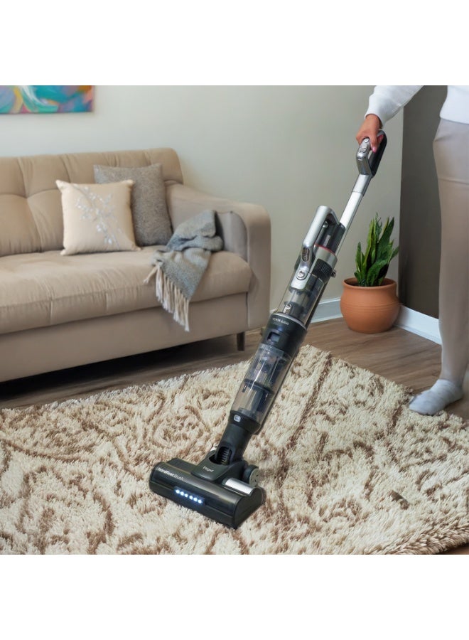فلوجل مكنسة كهربائية لاسلكية 6 في 1 – Cyclone Vacuum Cleaner – قوة شفط 200 وات – بطارية حتى 90 دقيقة – تنظيف جاف ورطب – تصميم مرن 180° + ضمان سنتين - Image 4