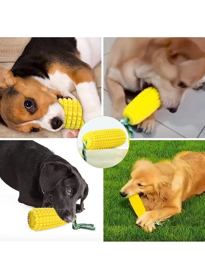 Corn Shape Dog Chew Toy, Natural Rubber Dog Teething Toy, Dog Toy For Entertainment And Dental Benefits, For All Breed Dogs And Puppies (Yellow) - Image 3