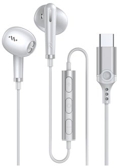 Concretization USB C Headphones for Galaxy S24 S23 Ultra S22 S21 FE S20 A54 A53 USB C Earphones with Mic Volume Control Wired Earbuds USB Type C Headphones for iPhone 16 15 Pro Max Plus iPad Pro Pixel 8 7 6  - Image 1