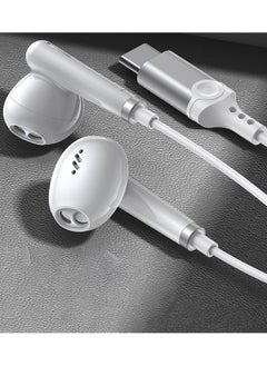 Concretization USB C Headphones for Galaxy S24 S23 Ultra S22 S21 FE S20 A54 A53 USB C Earphones with Mic Volume Control Wired Earbuds USB Type C Headphones for iPhone 16 15 Pro Max Plus iPad Pro Pixel 8 7 6  - Image 2