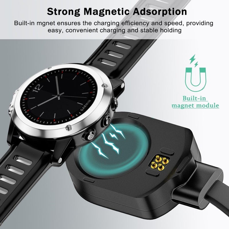 Azonee USB-C Charging Cable for Garmin MARQ Gen 2, Magnetic Charger Dock Compatible with Garmin MARQ Adventurer/MARQ Athlete/MARQ Aviato/MARQ Captain/MARQ Golfer (Gen 2)-3.3FT/1M - Image 3