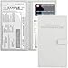 PlusXpres Auto Insurance and Registration Card Holder Vehicle Glove Box Document Organizer Car Essential Paperwork Holder for DMV AAA Contact Information Cards Premium PU Leather Wallet Case White - Image 2