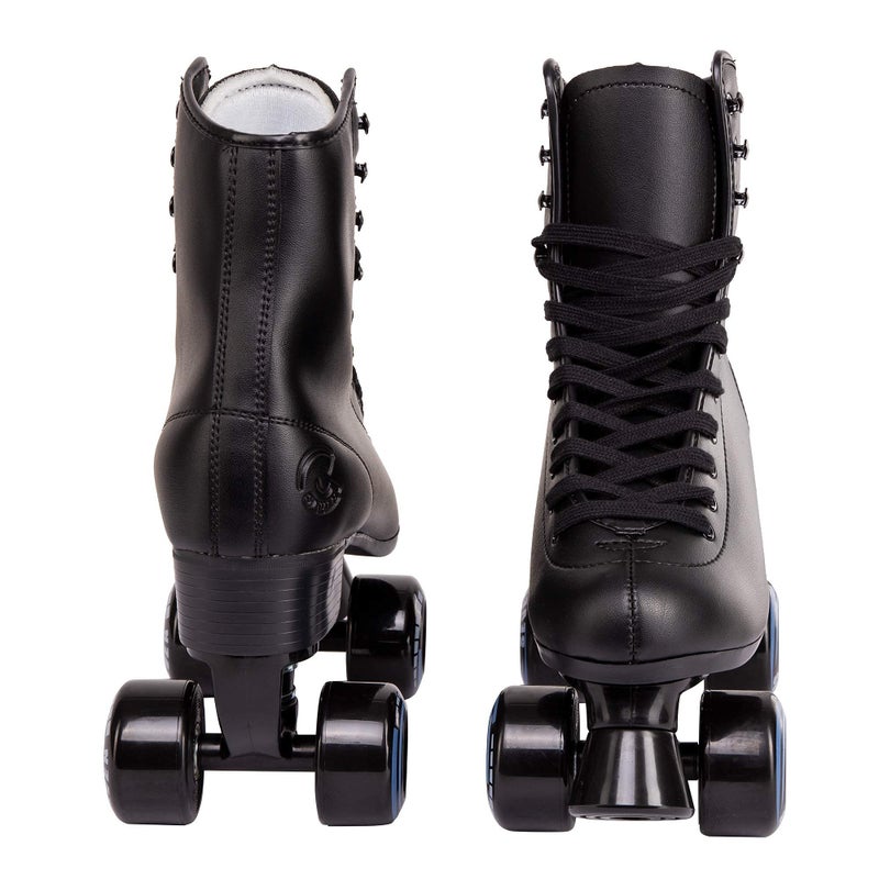 C SEVEN C7skates Quad Roller Skates | Retro Design (Black, Women's 7 / Youth 6 / Men's 6) - Image 4