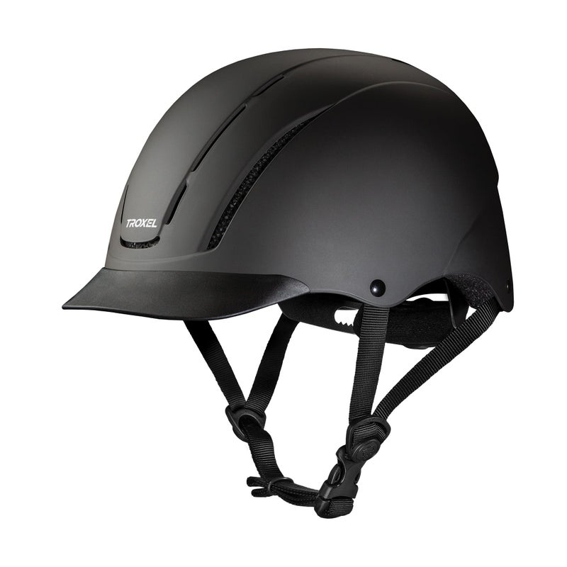 Troxel Spirit Full Coverage Horse Riding Helmet LowProfile Adjustable Design Safety Horseback Riding Gear Small 612 678 Black Duratec
