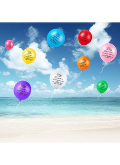 72 Pieces Colorful Memorial Funeral Balloons Remembrance Biodegradable Balloons for Celebration of Life, Balloon Release, Funeral Decoration