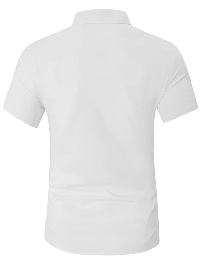 Take Two Men White Short Sleeve Shirt