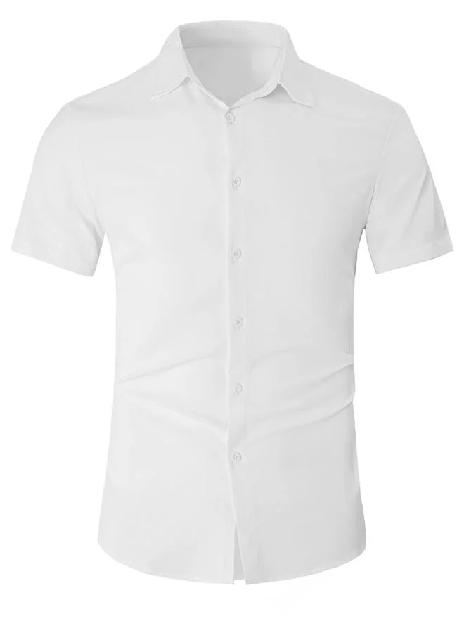 Take Two Men White Short Sleeve Shirt