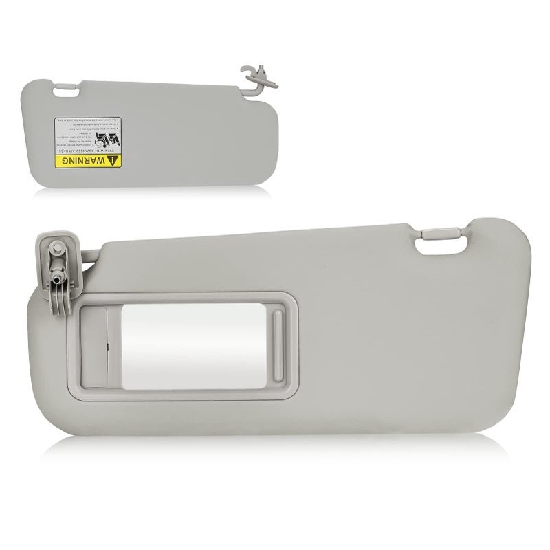 Sun Visor for 20102013 Mazda 3 Left Driver Side Gray Sunvisor Replacement BBM269320C75