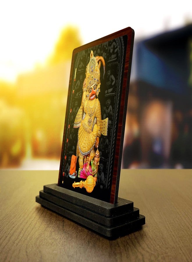 tinywalk Car Dashboard Idol Figurine Showpiece | Divine Blessing Sculpture for Car, Home & Temple | Multicolor Sparkle Finish | Ideal for Dashboard, Office Desk & Gifting | 10X12 cm|Sarangpur Hanuman - Image 2