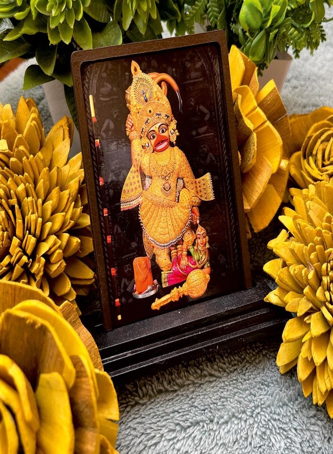 tinywalk Car Dashboard Idol Figurine Showpiece | Divine Blessing Sculpture for Car, Home & Temple | Multicolor Sparkle Finish | Ideal for Dashboard, Office Desk & Gifting | 10X12 cm|Sarangpur Hanuman - Image 4