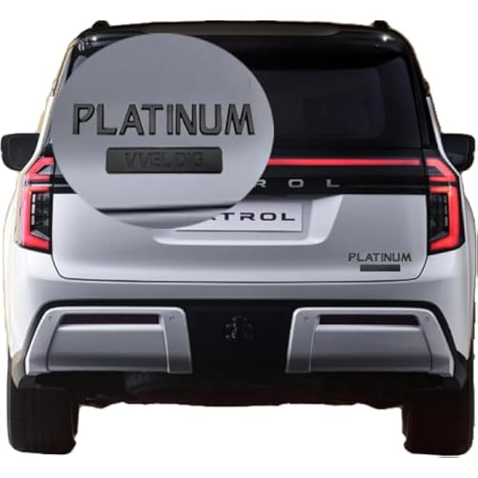 rayihni Nissan Patrol Armada Y62 Y61 Accessories Black Emblem Sticker Side Rear V8 Platinum For Nissan Patrol - Image 1