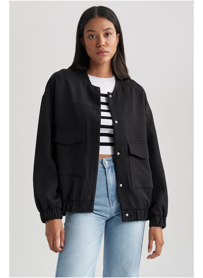 DeFacto - Woman Bomber Hooded Coat - Image 1