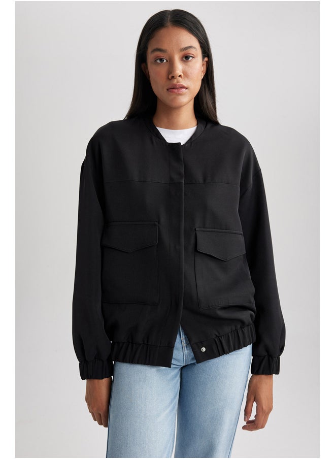 DeFacto - Woman Bomber Hooded Coat - Image 1