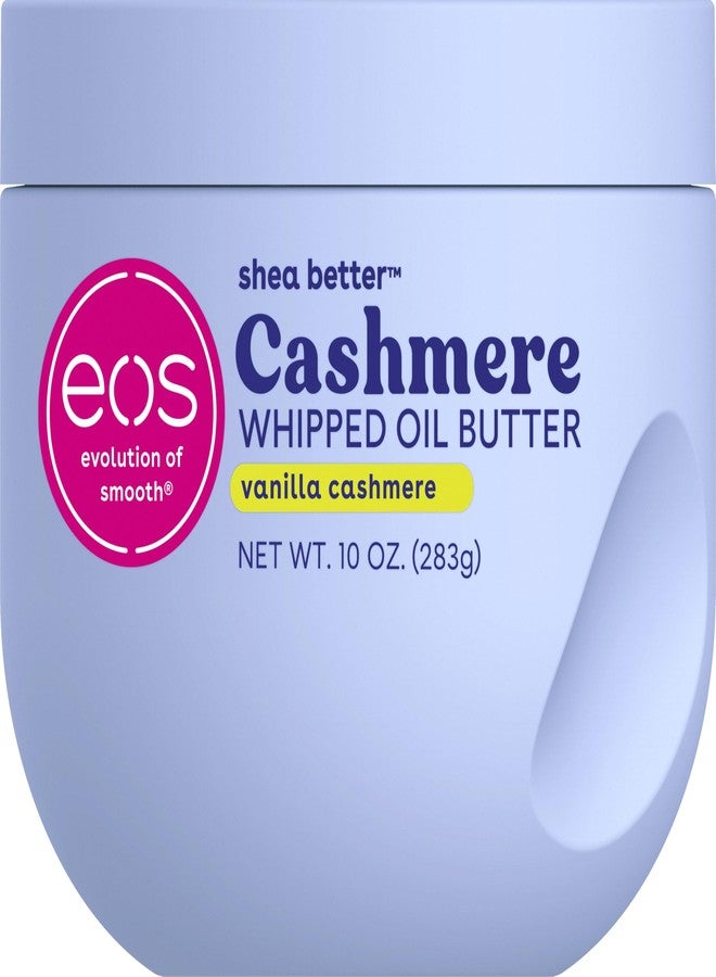 eos Cashmere Whipped Oil Body Butter, Vanilla Cashmere, 72 Hour Weightless Moisture For Dry Skin, Rich Formula and Deep Hydration, Body Care, 10 oz - Image 1