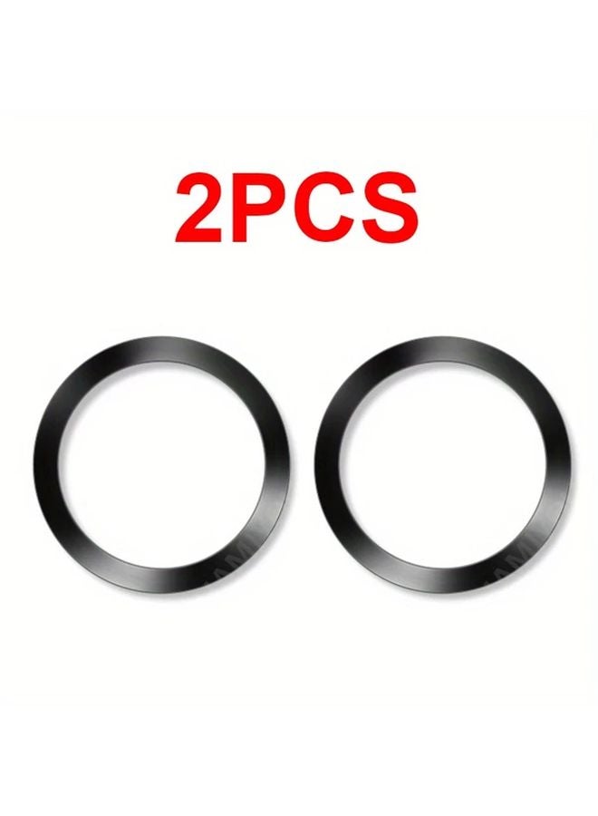 Silvery 8 Piece Self Adhesive Magnetic Ring Stickers for Phone Case Wireless Charging - Image 5