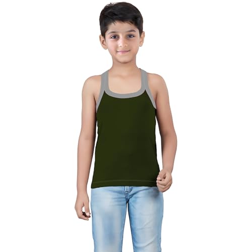 HAP Kids Boys Gym Vest Pack of 5 | 100% Cotton Soft & Breathable Innerwear | Comfortable Lightweight Tank Top for Active Boys - Image 5