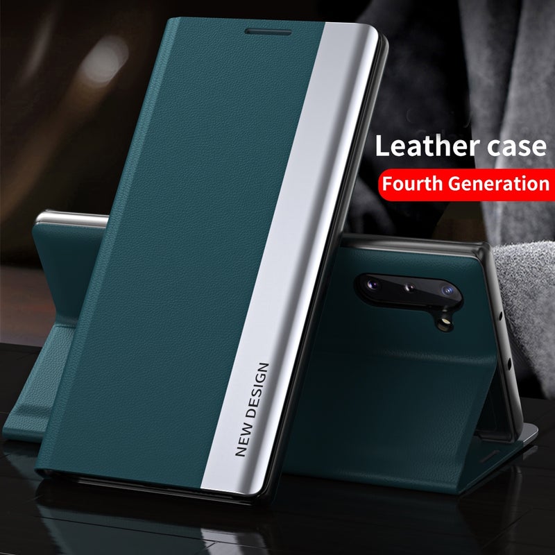 HuHa Case Cover For Honor 400 Lite Global Side Electroplated Adsorption Leather Phone Case(Black) - Image 4