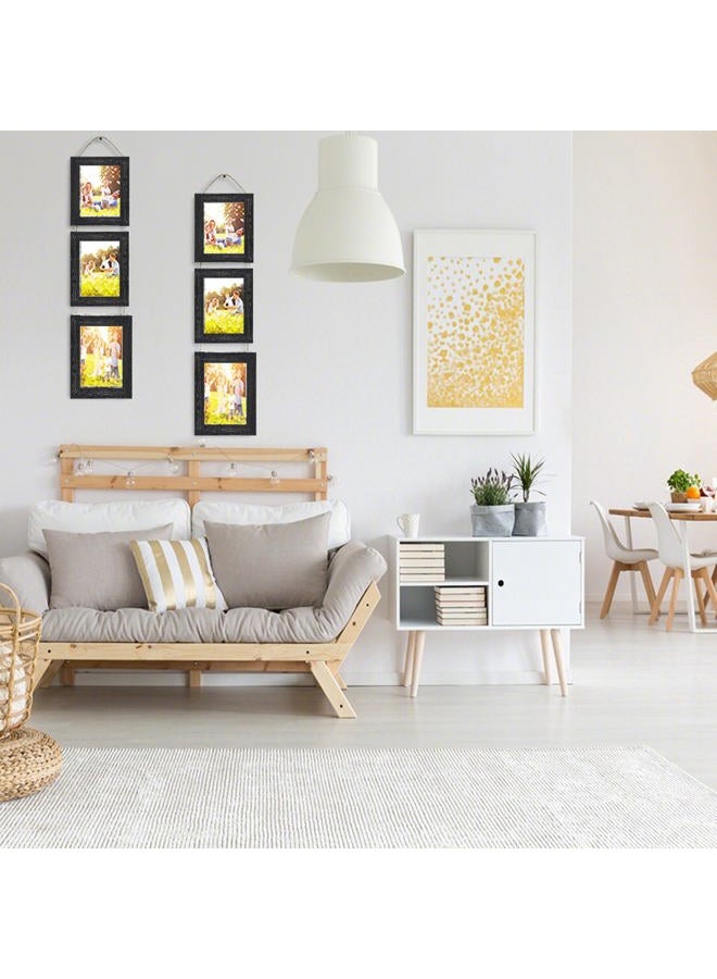 VMUZEDER 4x6 Wall Hanging Picture Frames Collage with 3 Opening Frames Black - Image 5