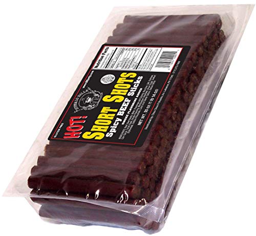 Buffalo Bills Hot Short Shots 120 hot and spicy 35 beef sticks per 30oz bag - Image 1