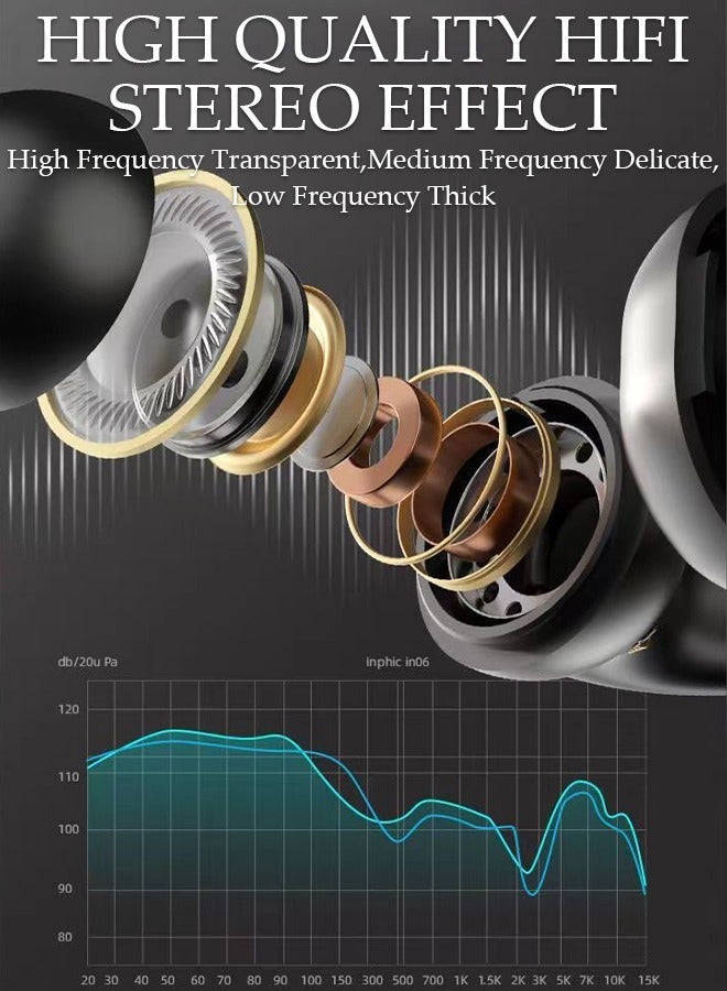 DUNISO Bluetooth Headphones Wireless Earbuds Wireless Charging Case with lanyard Sports Ear buds with Earhook Premium Deep Bass Over-Ear Earphones for TV Phone Laptop - Image 5