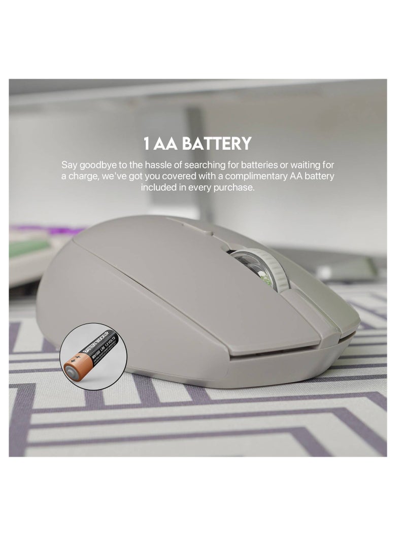 FANTECH - Fantech GO W193 Wireless Mouse with Optical Sensor, Bluetooth 5.0 and 2.4GHz Wireless Technology, Adjustable 800-1600 DPI, 4 Buttons, Silent Click Mice for WindowsXP/7/8/10/11/Mac OS - Image 1