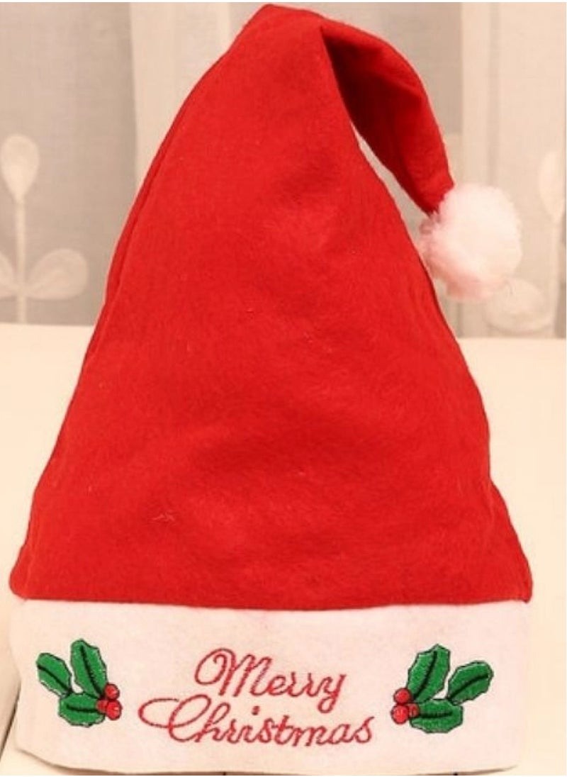 ZAFAA HOME Classic Santa Hat – 39x30cm Red Santa Hat with White Trim, Lightweight 30g Design for Holiday Parties, Costumes, and Festive Celebrations  - Image 3