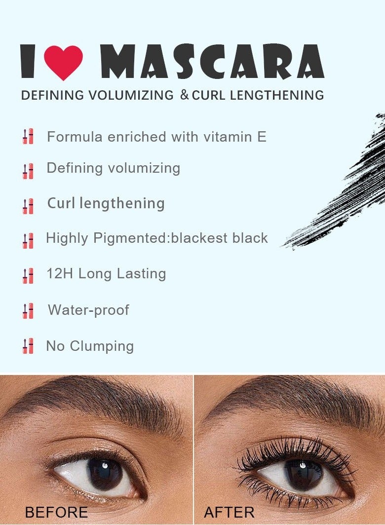 Logo Black Oil Resistant Lengthening Mascara - Image 4