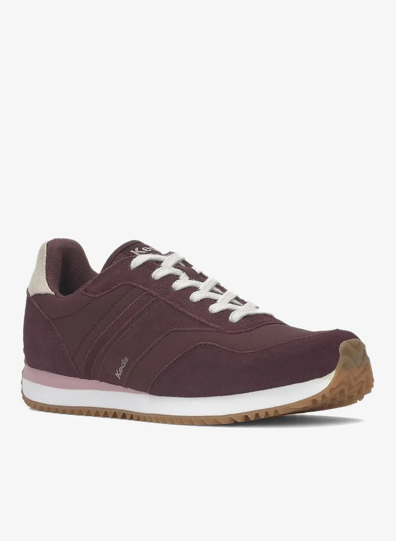 Keds Fig/Snow White/Mauve Keds Women's Rena Nylon/Suede Athletic Sneaker Red for Women | Best Price UAE