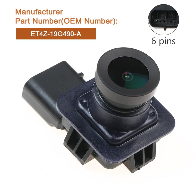 YAOPEI ET4Z-19G490-A Rear Reverse Backup Camera Compatible with Ford Edge 2011-2015 Lincoln MKX 2011-2013 Black Reversing Camera Reverse Assist Camera - Image 2