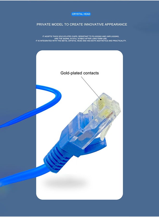 ستارجولد - كابل CAT6 عالي السرعة بطول 30 متر باللون الأزرق - Image 1