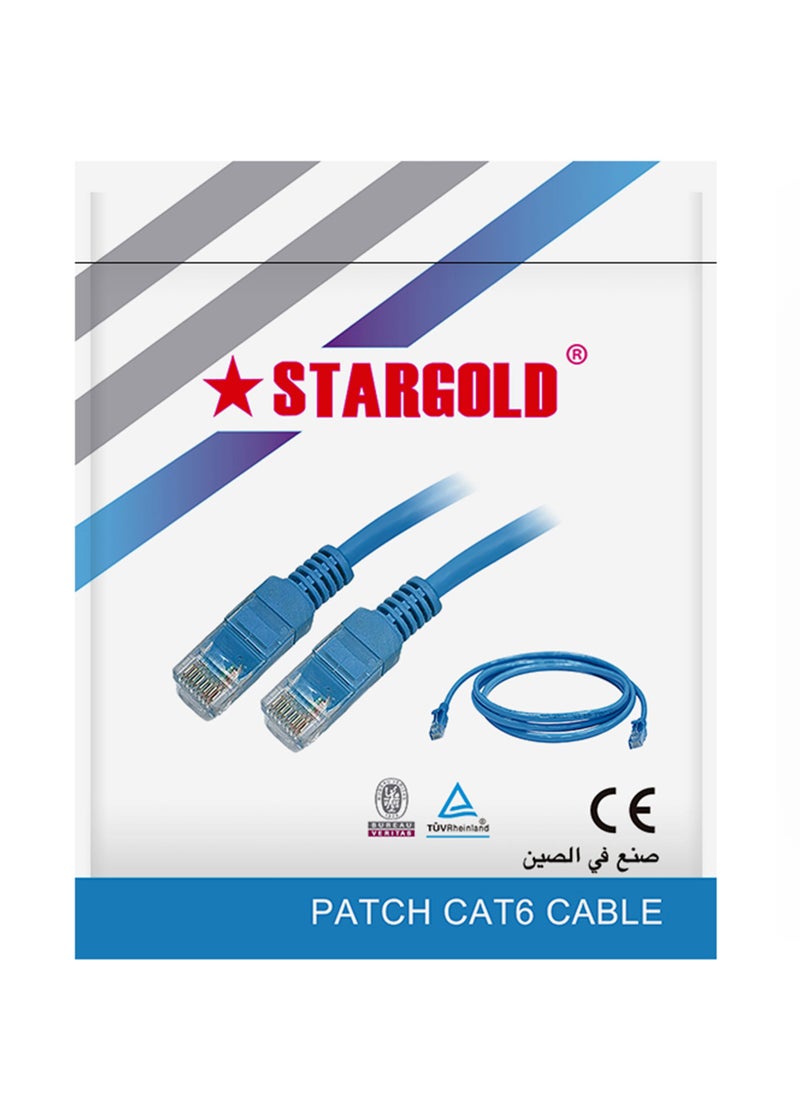 ستارجولد - كابل CAT6 عالي السرعة بطول 30 متر باللون الأزرق - Image 1
