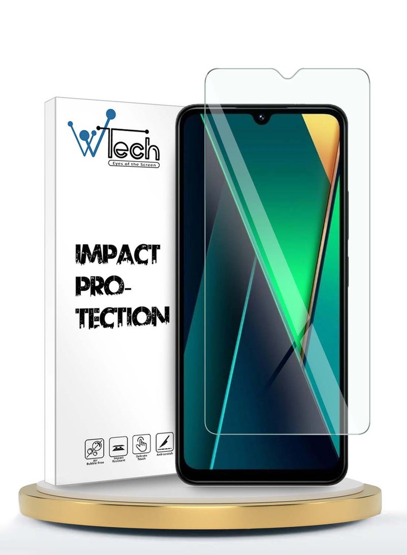 Wtech Xiaomi Poco C75 4G 2024 WTech Premium Series Curved Edges 9H 2.5D Tempered Glass Screen Protector - Clear - Image 1
