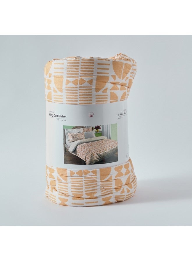 Home Box Matrix Microfiber King Comforter 240 x 220 cm  - Image 5