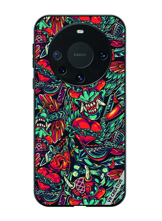 VR CREATIVE Protective Case Cover For Huawei Mate 60 Pro Plus Devil Design Multicolour - Image 1