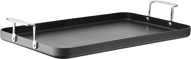 Cuisinart Double Burner Griddle Chefs Classic Nonstick Hard Anodized Stainless Steel 65535 13Inch x 20Inch