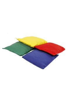 GISCO GISCO Educational Shape Bean Bag Learning Toy for Kids Made of Cotton Used for Physical Education Outdoor Hand toss Games Fun Activities Equipment for Kids Set of 4 Multicolour Rectangle  - Image 4