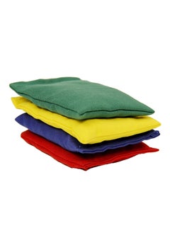 GISCO GISCO Educational Shape Bean Bag Learning Toy for Kids Made of Cotton Used for Physical Education Outdoor Hand toss Games Fun Activities Equipment for Kids Set of 4 Multicolour Rectangle  - Image 1