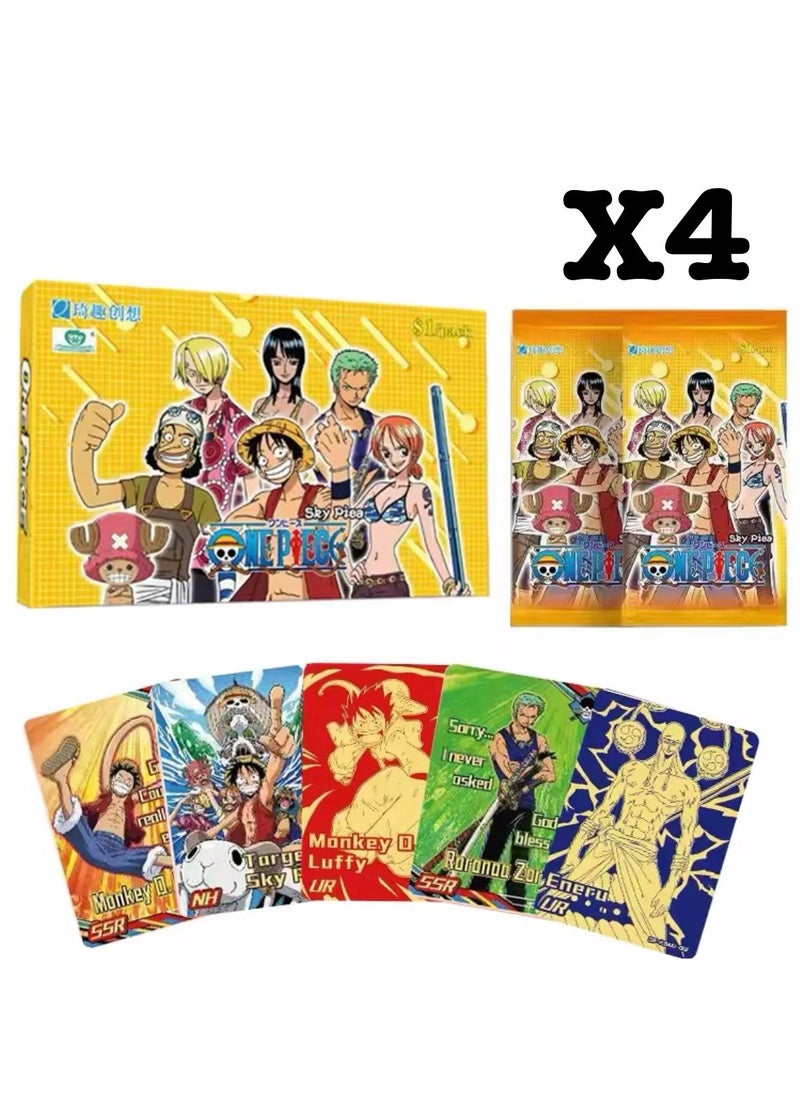 One Piece Anime Cards One Piece - Collectable Playing Cards - 4 Packs - 5 Cards For Each Pack  - Image 2